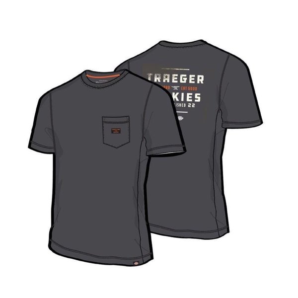 Dickies Traeger Tee Shirt Charcoal Gray XXL TRGSS1CH2X